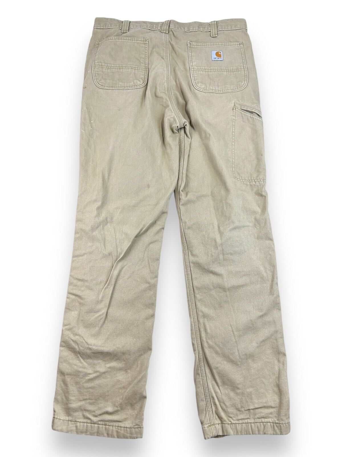 Carhartt Insulated Canvas Five Pocket Workwear Pants Size 36 Beige