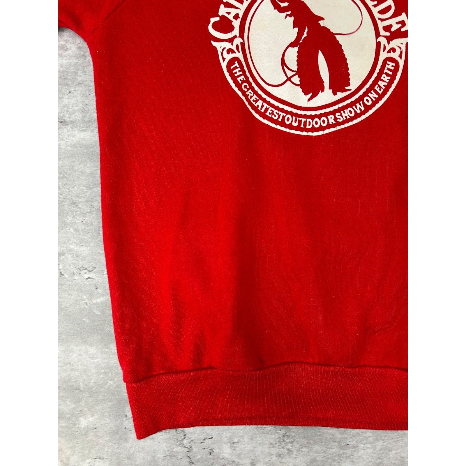 Vintage 90s Calgary Stampede Destination Spellout Graphic Sweatshirt Size Large