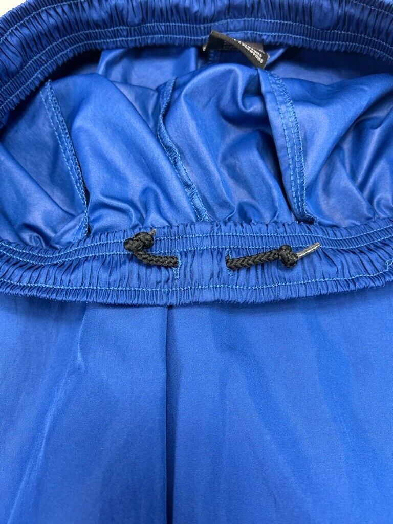 Vintage Y2K Nike Embroidered Spell Out Nylon Windbreaker Pants Size Small Blue