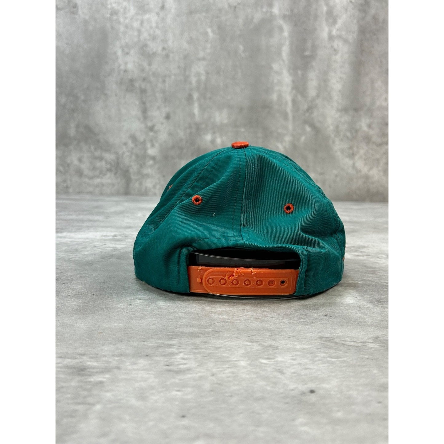 Vintage 90s Miami Dolphins NFL Embroidered Logo Football Snapback Hat OSFA