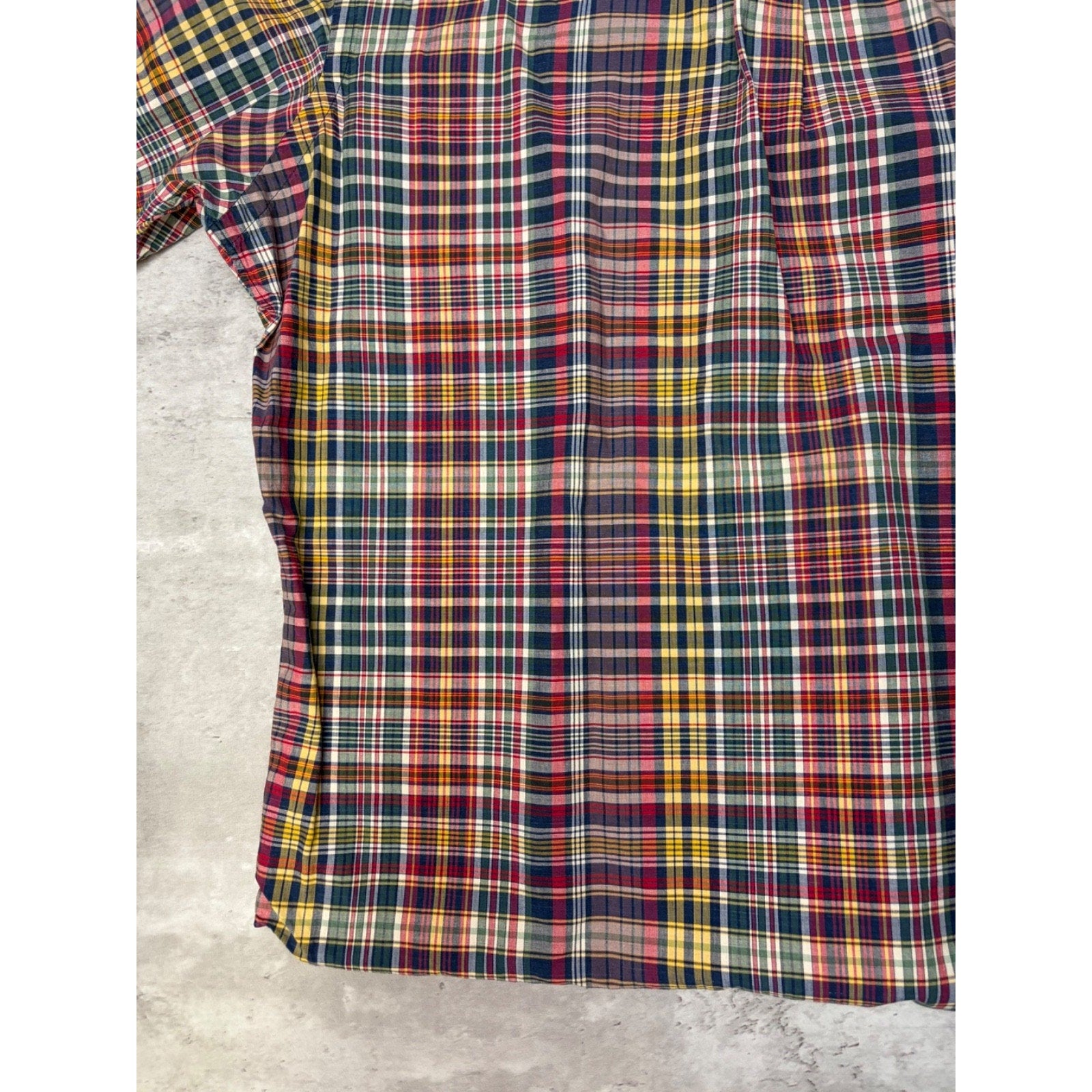Vintage Polo Ralph Lauren Embroidered Pony Plaid Button Up Shirt Size XL
