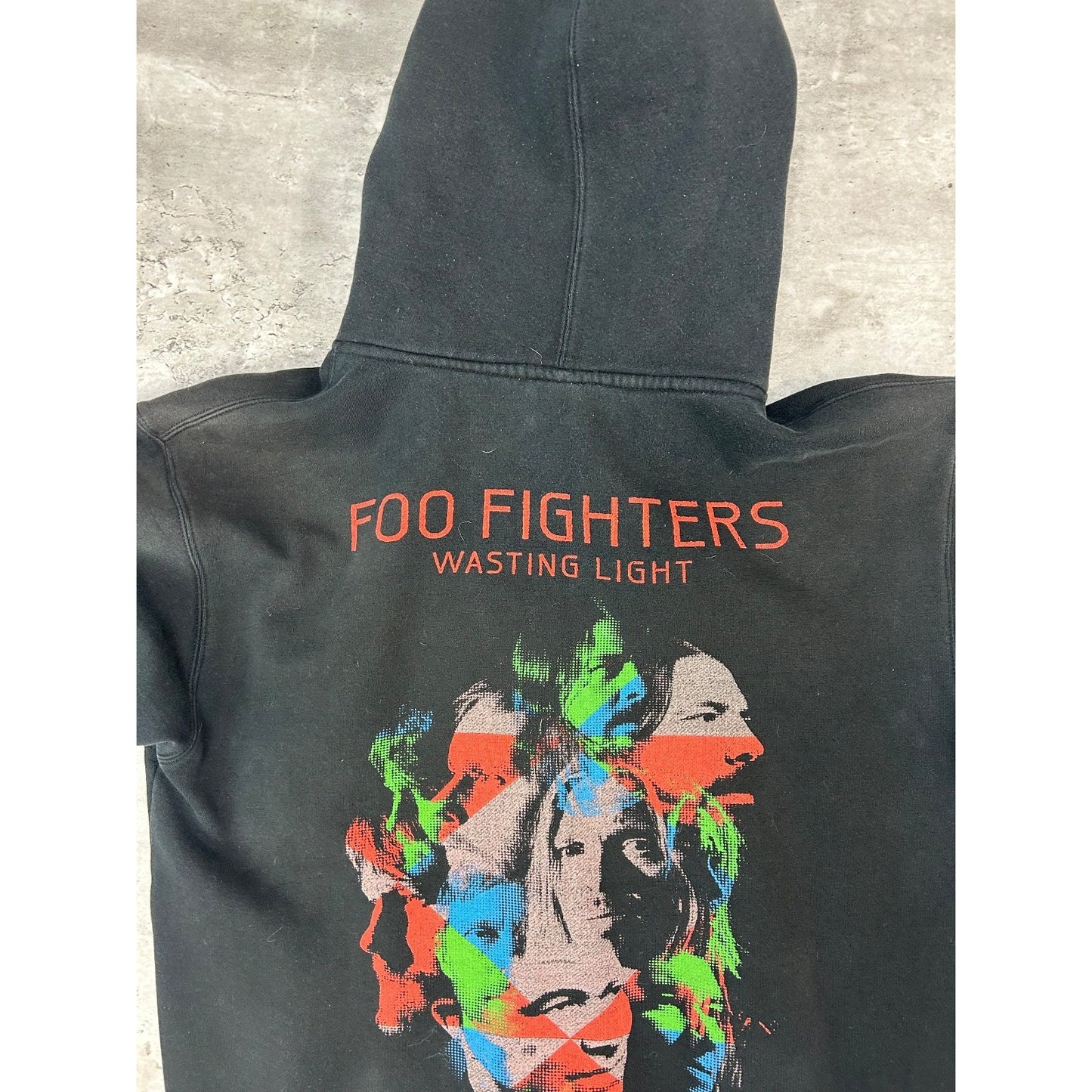 Vintage Foo Fighters Wasting Light Rock Music Full Zip Hooded Sweatshirt Medium