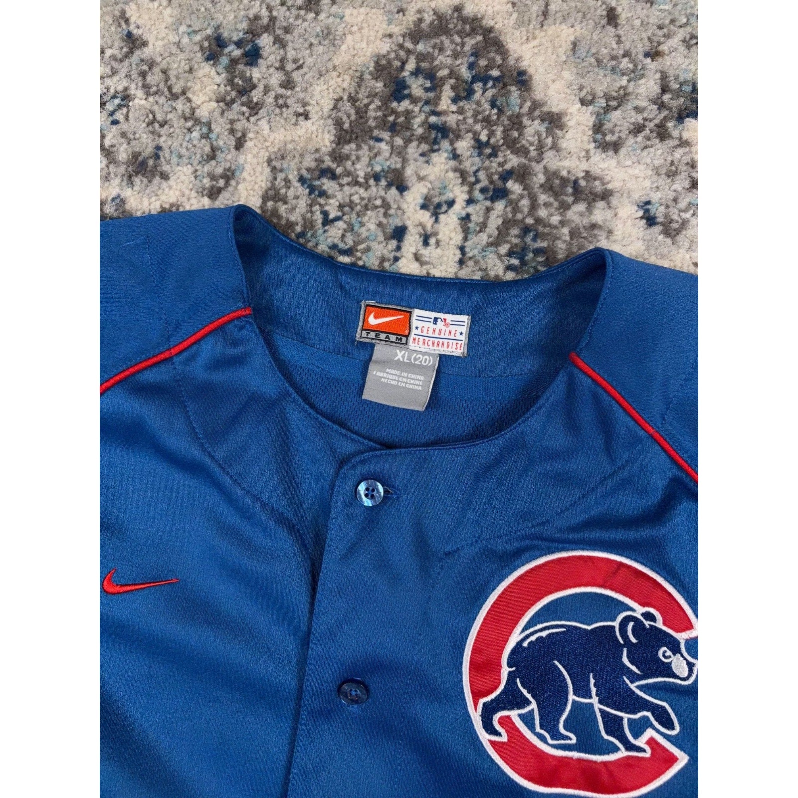 Vintage Chicago Cubs MLB Nike Embroidered Logo Baseball Jersey Size XL YOUTH