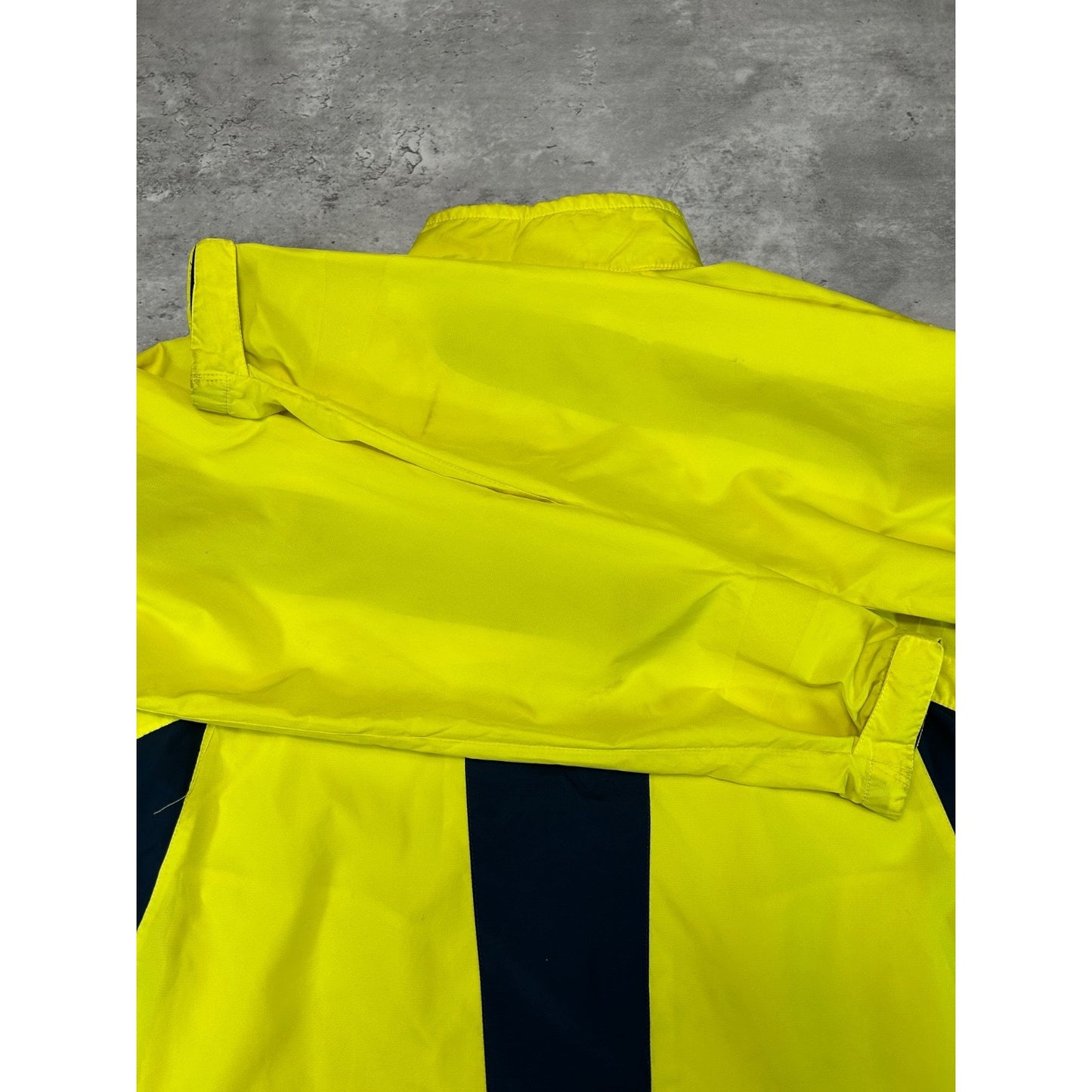 Vintage 2000s Nike Embroidered Swoosh Two Tone Windbreaker Jacket Medium YOUTH