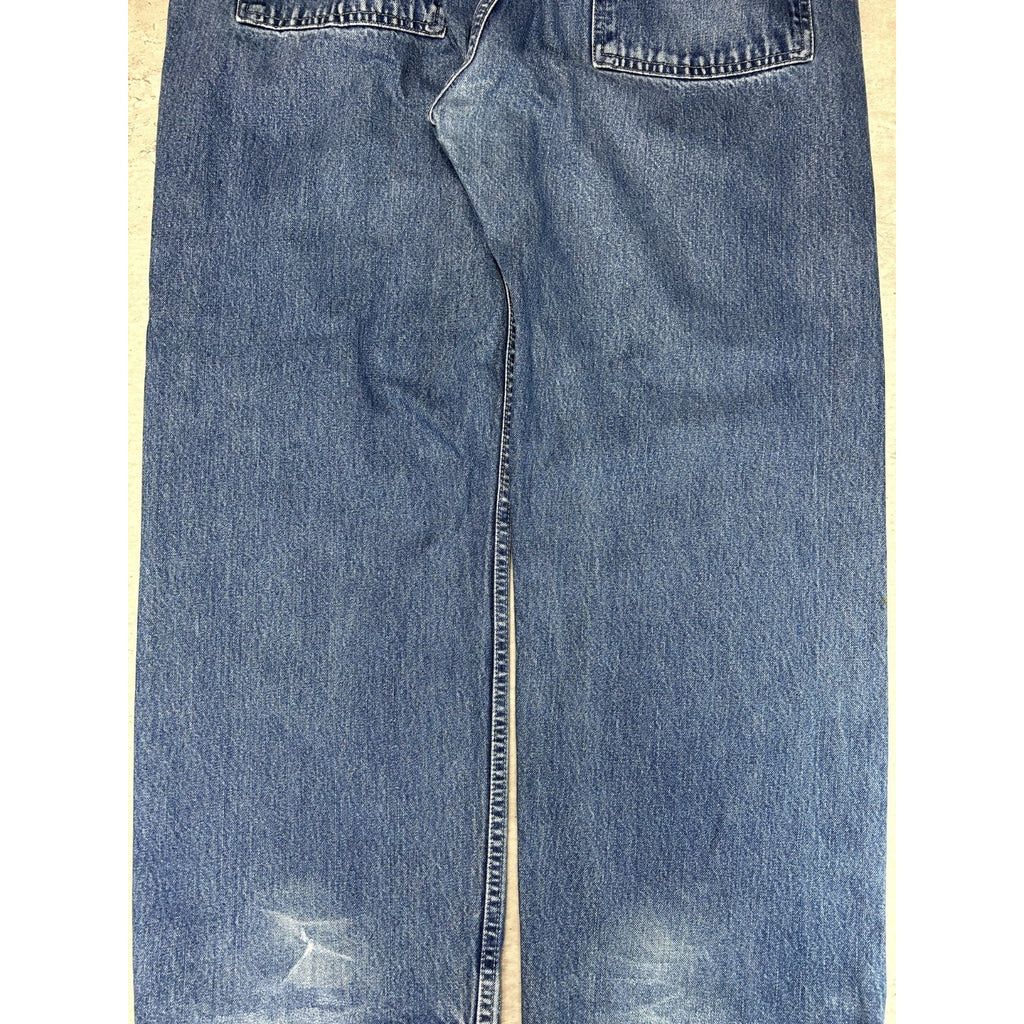 Vintage 2000s Levis Silvertab Loose Fit Dark Wash Denim Pants Size 38 Blue
