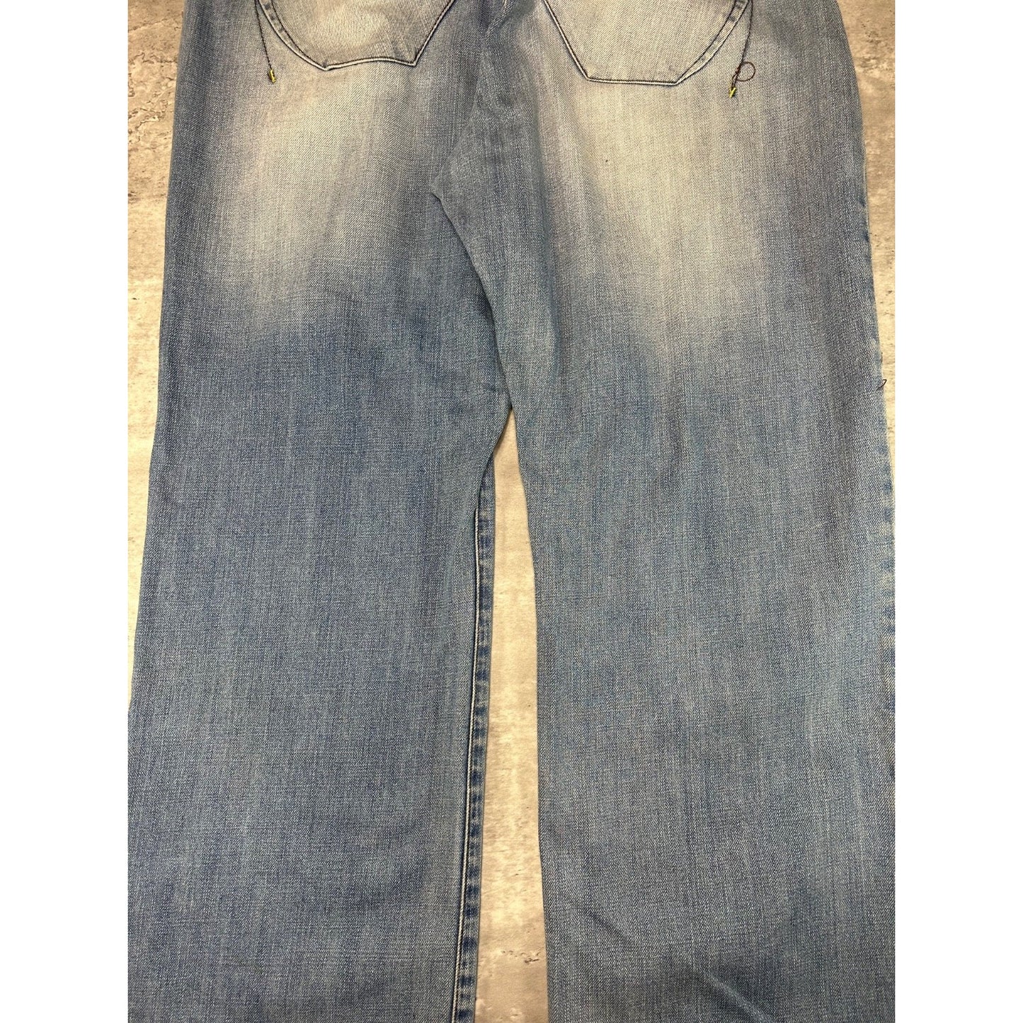 Vintage Y2K Akademiks Light Wash Baggy Fit Denim Pants Size 40 Blue