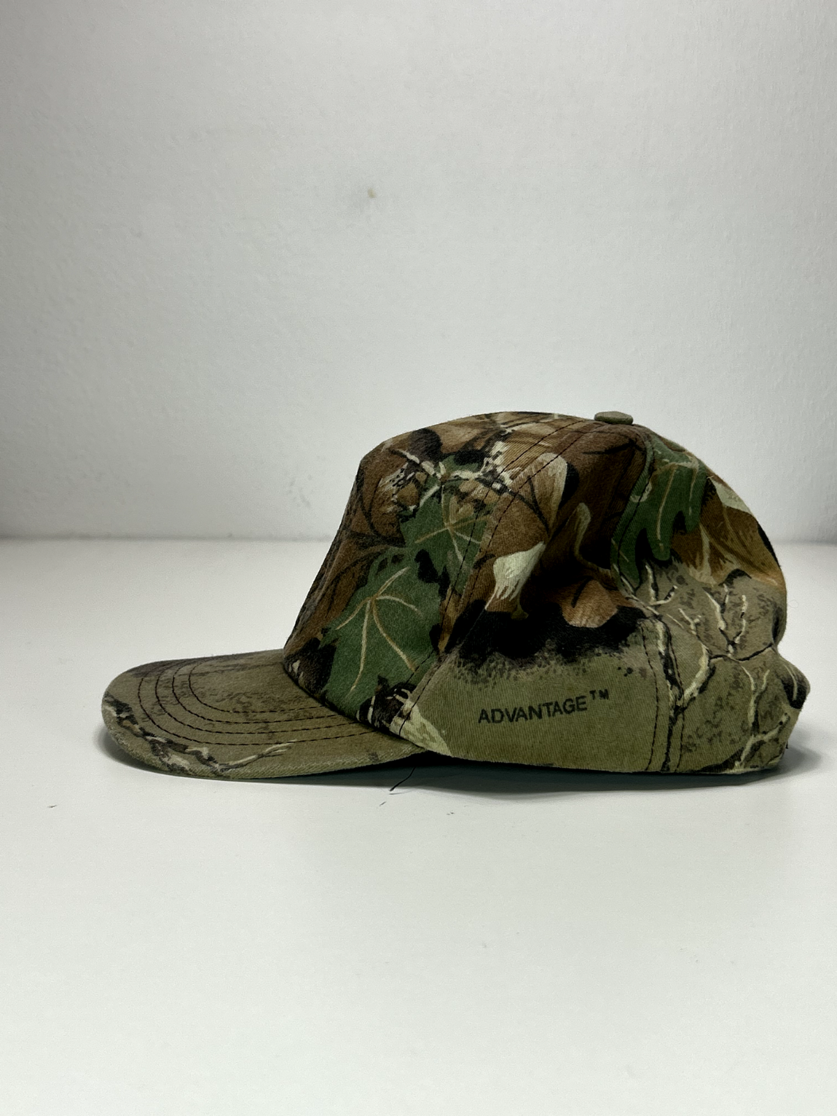 Vintage 90s Spruce Hunter Advantage Tree Camo Hunting Snapback Hat OSFA