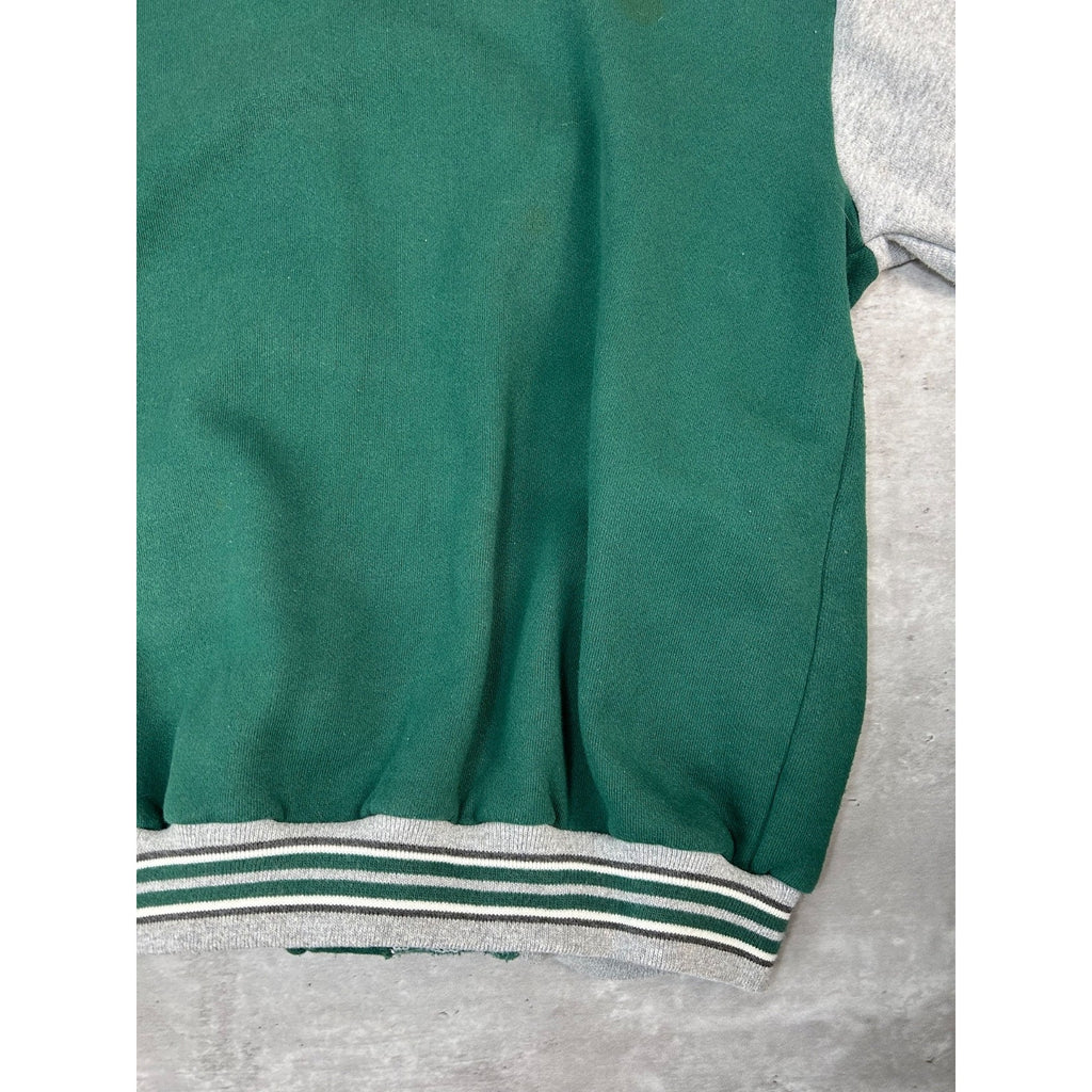 Vintage 90s Green Bay Packers NFL Embroidered Logo Bomber Jacket Size 2XL