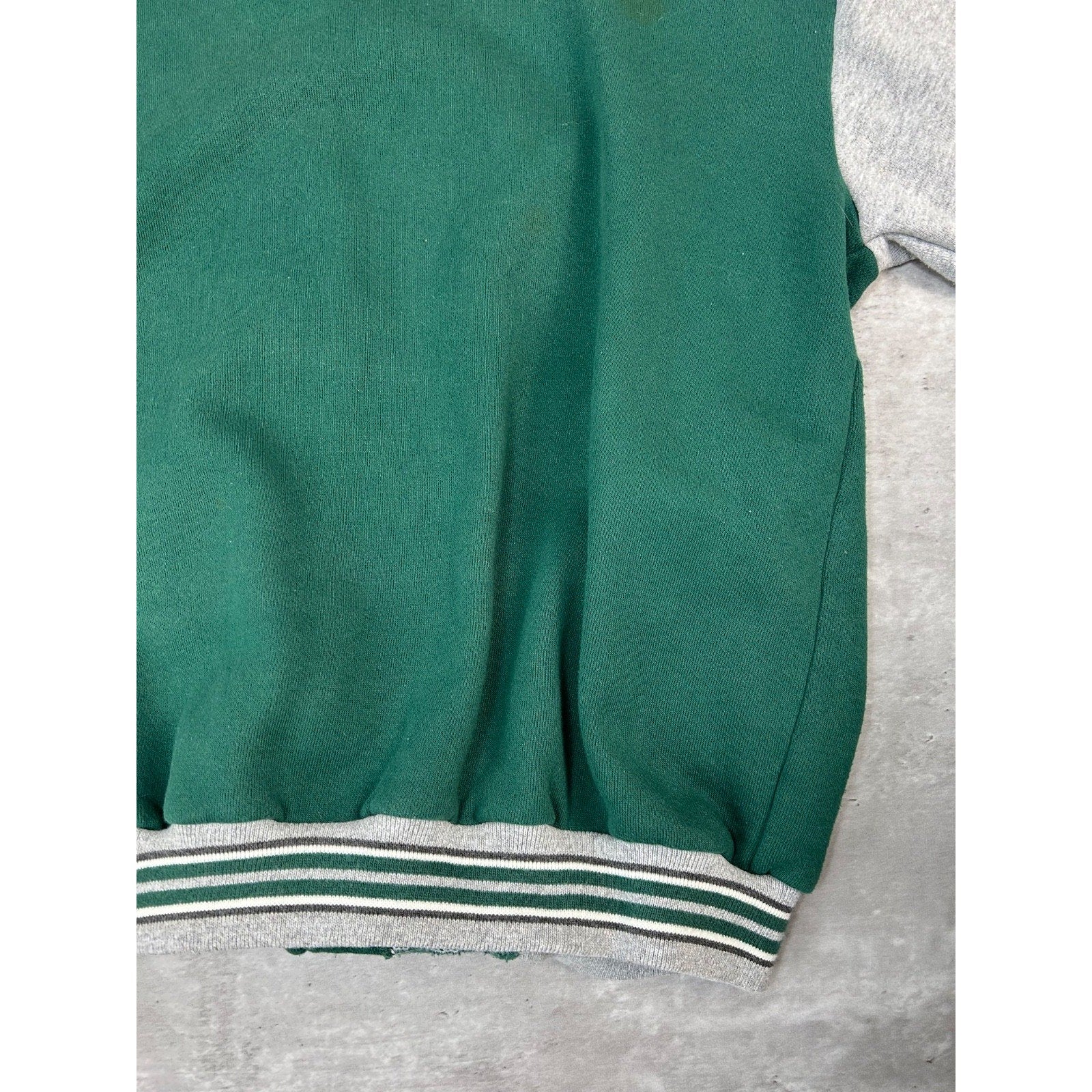 Vintage 90s Green Bay Packers NFL Embroidered Logo Bomber Jacket Size 2XL