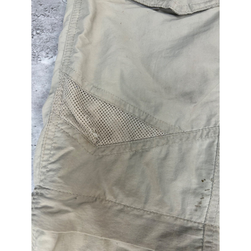 Vintage Columbia PFG Multi Pocket Convertible Nylon Fishing Pants Size Medium