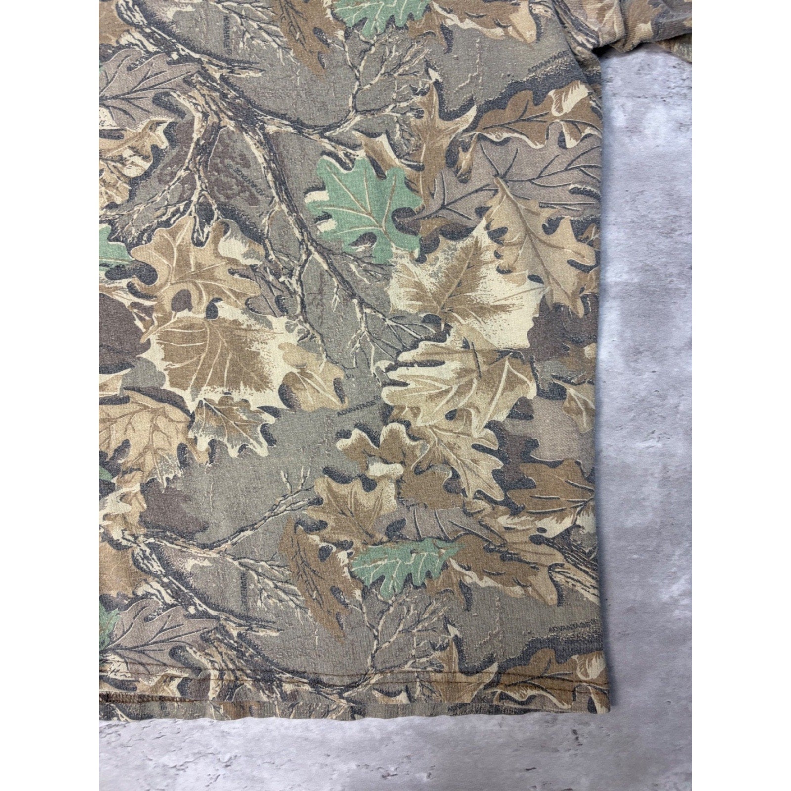 Vintage 90s Kessler Advantage Tree Camo Turtle Neck Long Sleeve T-Shirt Size 2XL