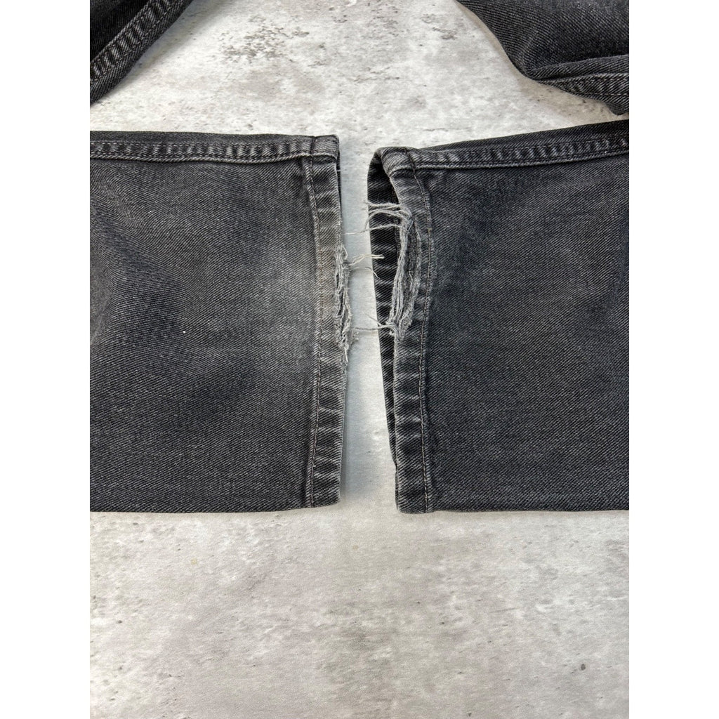 Vintage 90s Levis 550 Red Tab Black Denim Pants Size 34