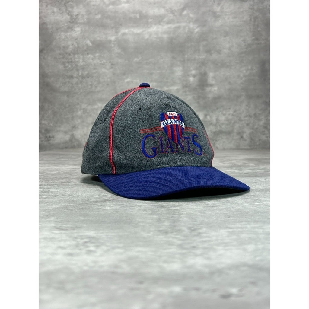 Vintage 90s New York Giants NFL Embroidered Spellout Snapback Hat OSFA