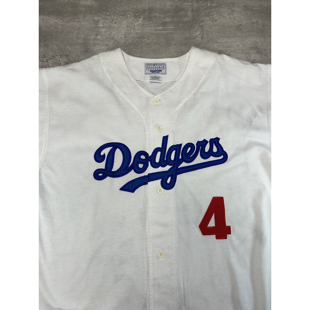 Vintage 90s Duke Snider #4 Los Angeles Dodgers MLB Stitched Starter Jersey Sz XL
