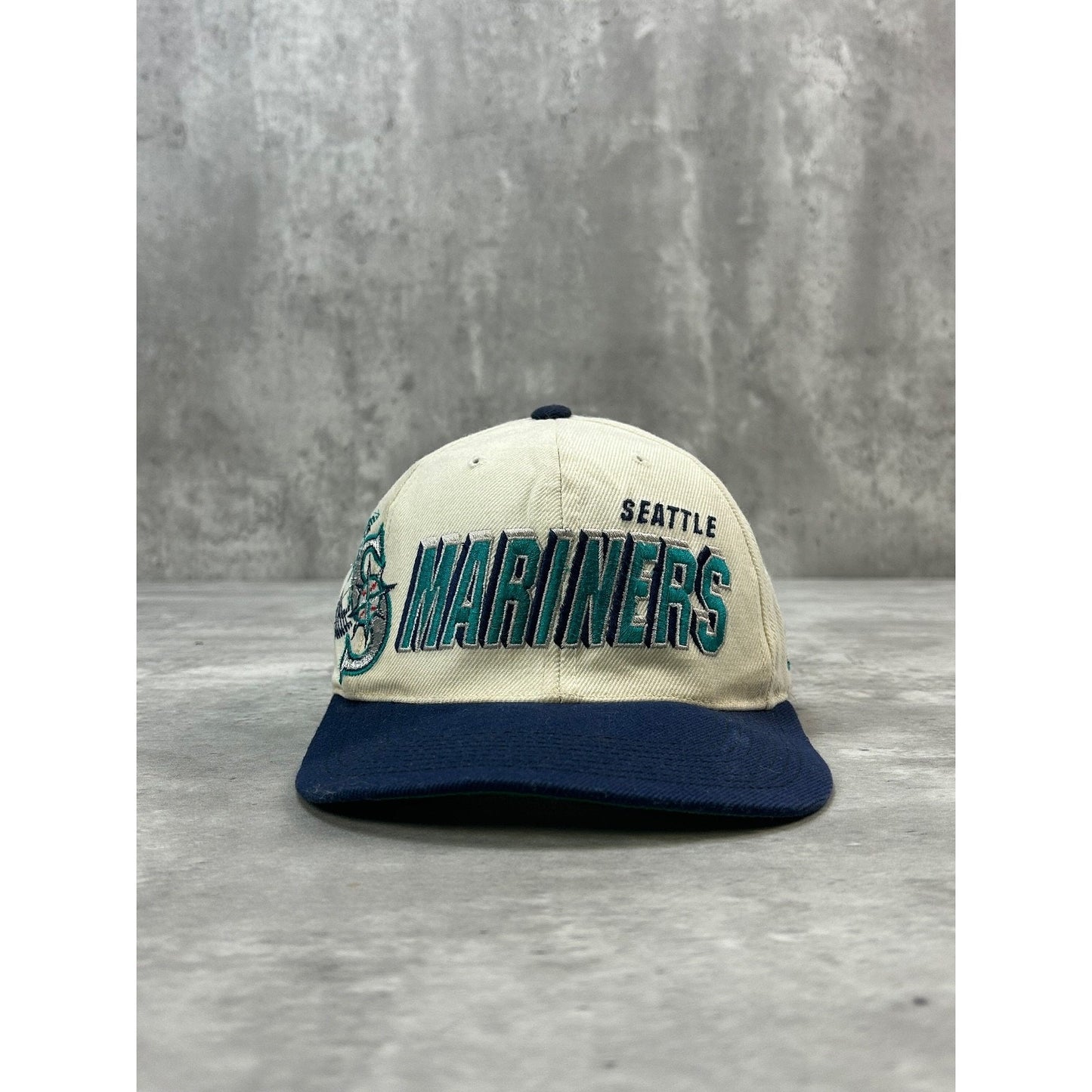 Vintage 90s Seattle Mariners MLB Sports Specialties Shadow Snapback Hat OSFA