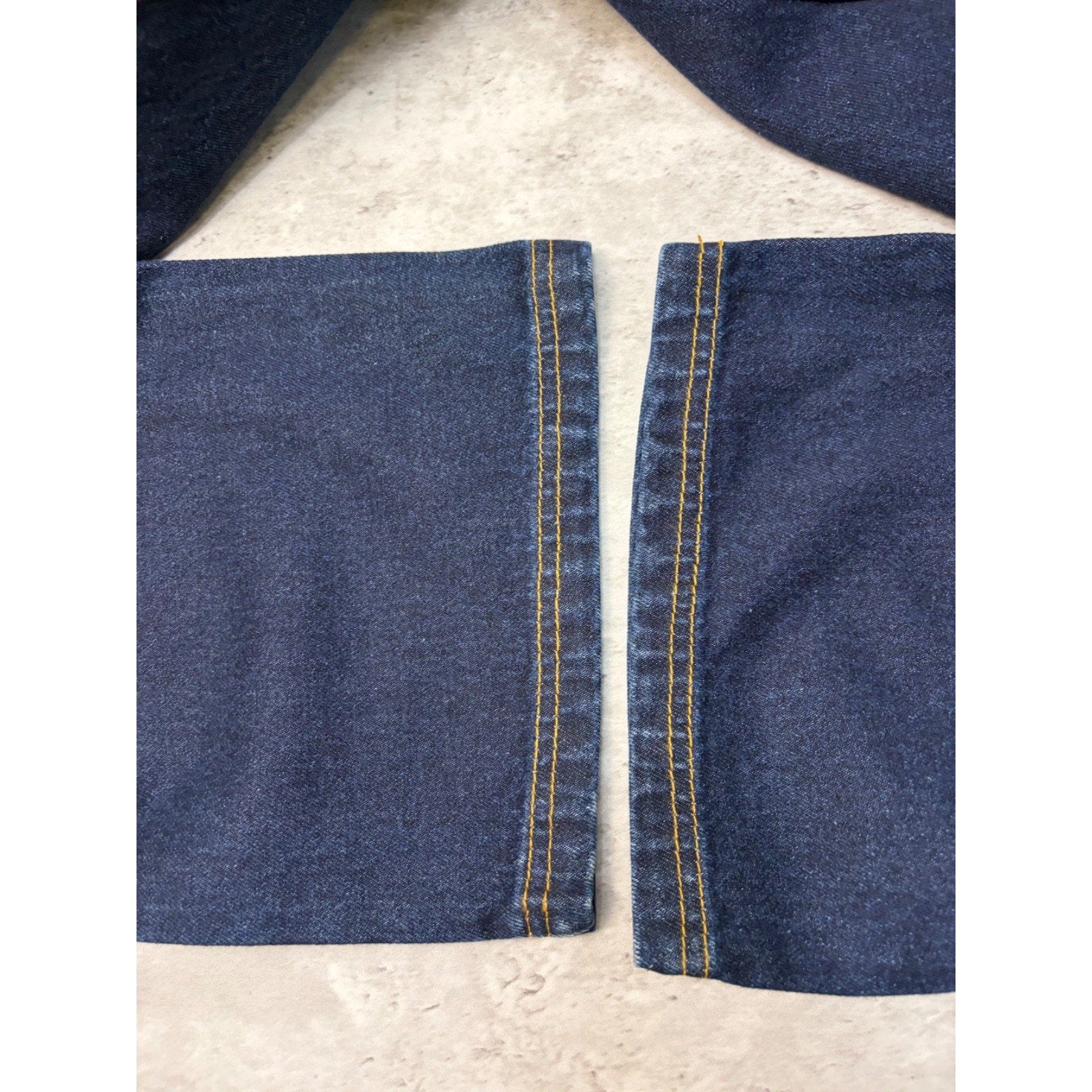 Vintage Y2K Womens Johnny Blaze Embroidered Dark Wash Denim Pants Size 28x29