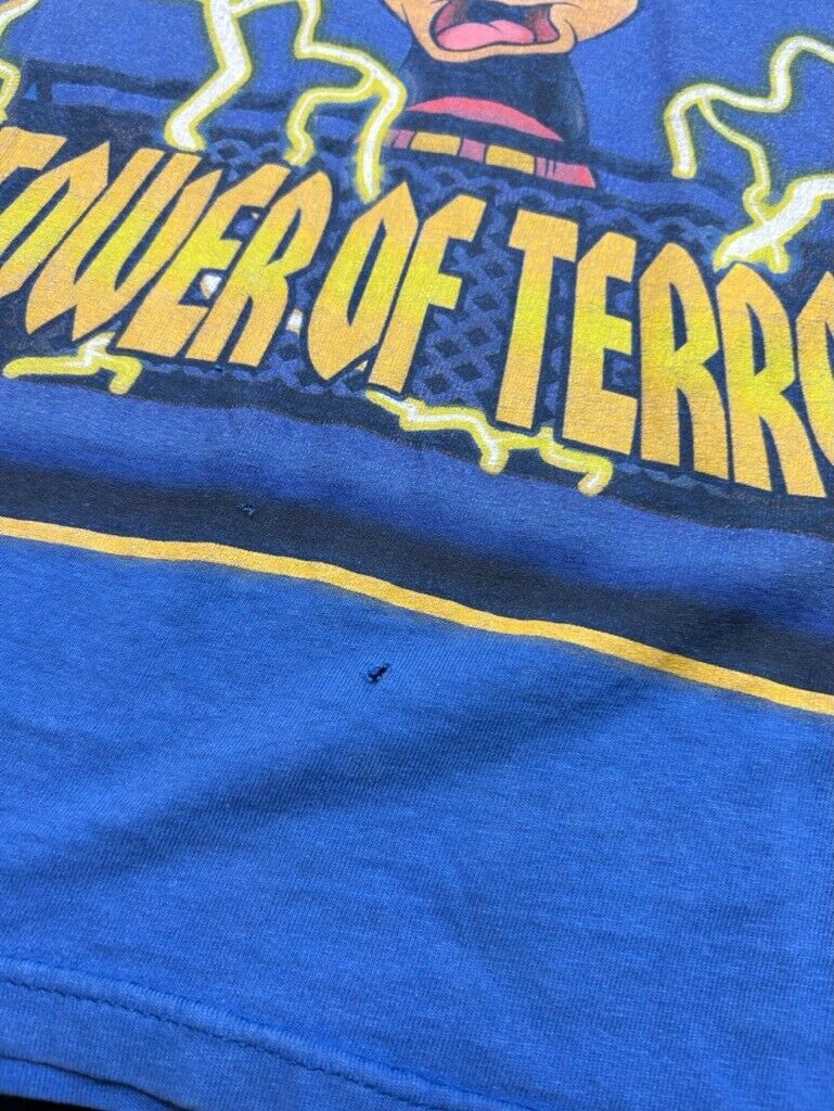 Vintage Disney I Survived Twilight Zone Tower Of Terror Graphic T-Shirt Sz Large