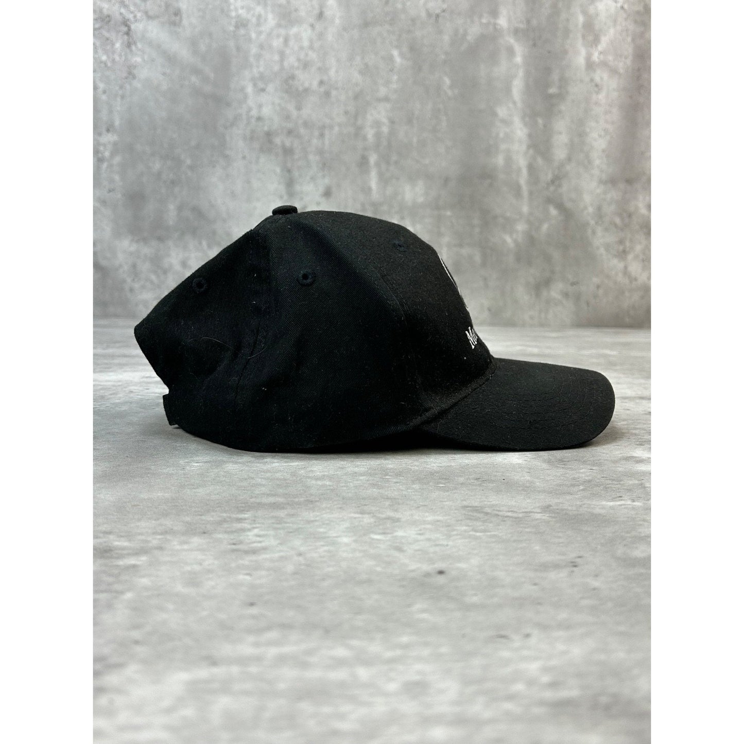 Vintage Mercedes Benz Embroidered Logo Car Strapback Hat OSFA Black