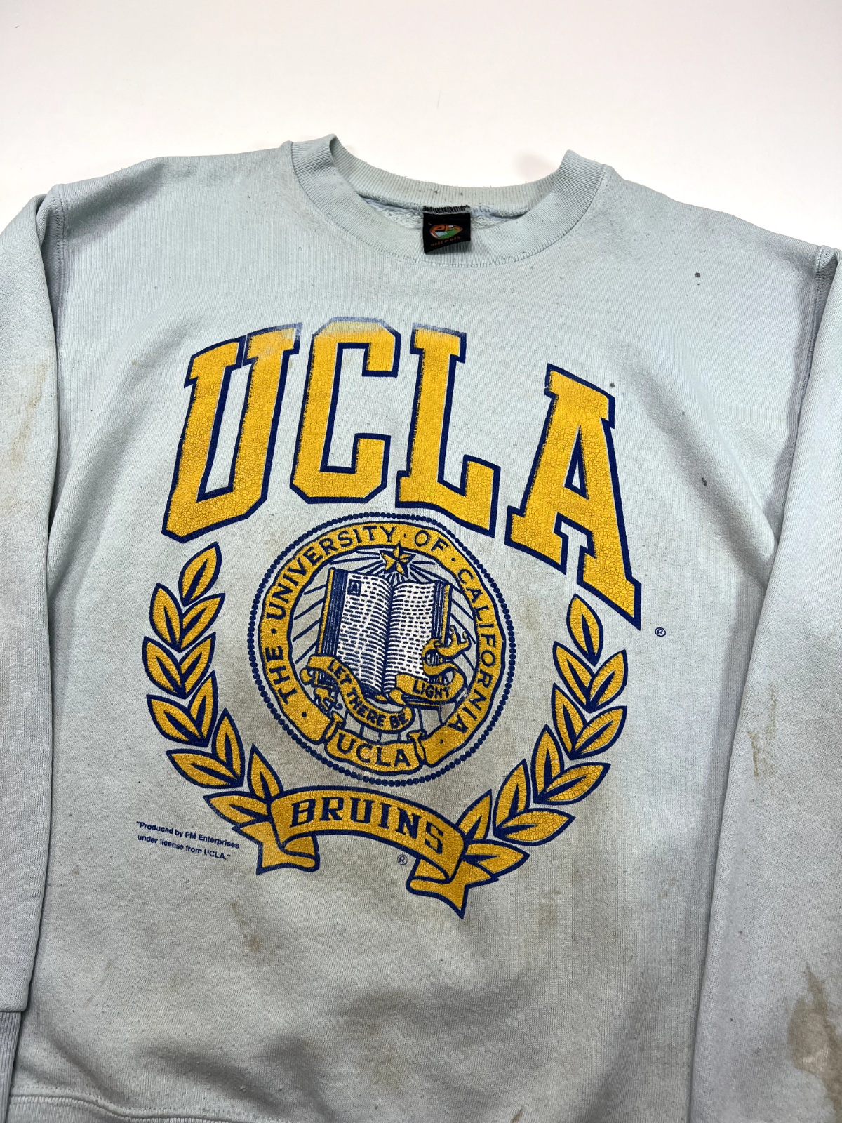 Vintage 80s/90s UCLA Bruins Collegiate Crest Front & Back Sweatshirt Size Large