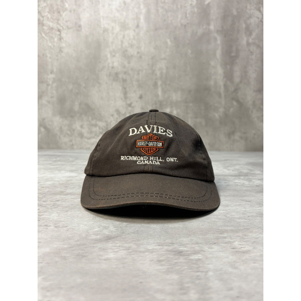 Vintage Harley Davidson Richmond Hill Destination Strapback Hat OSFA