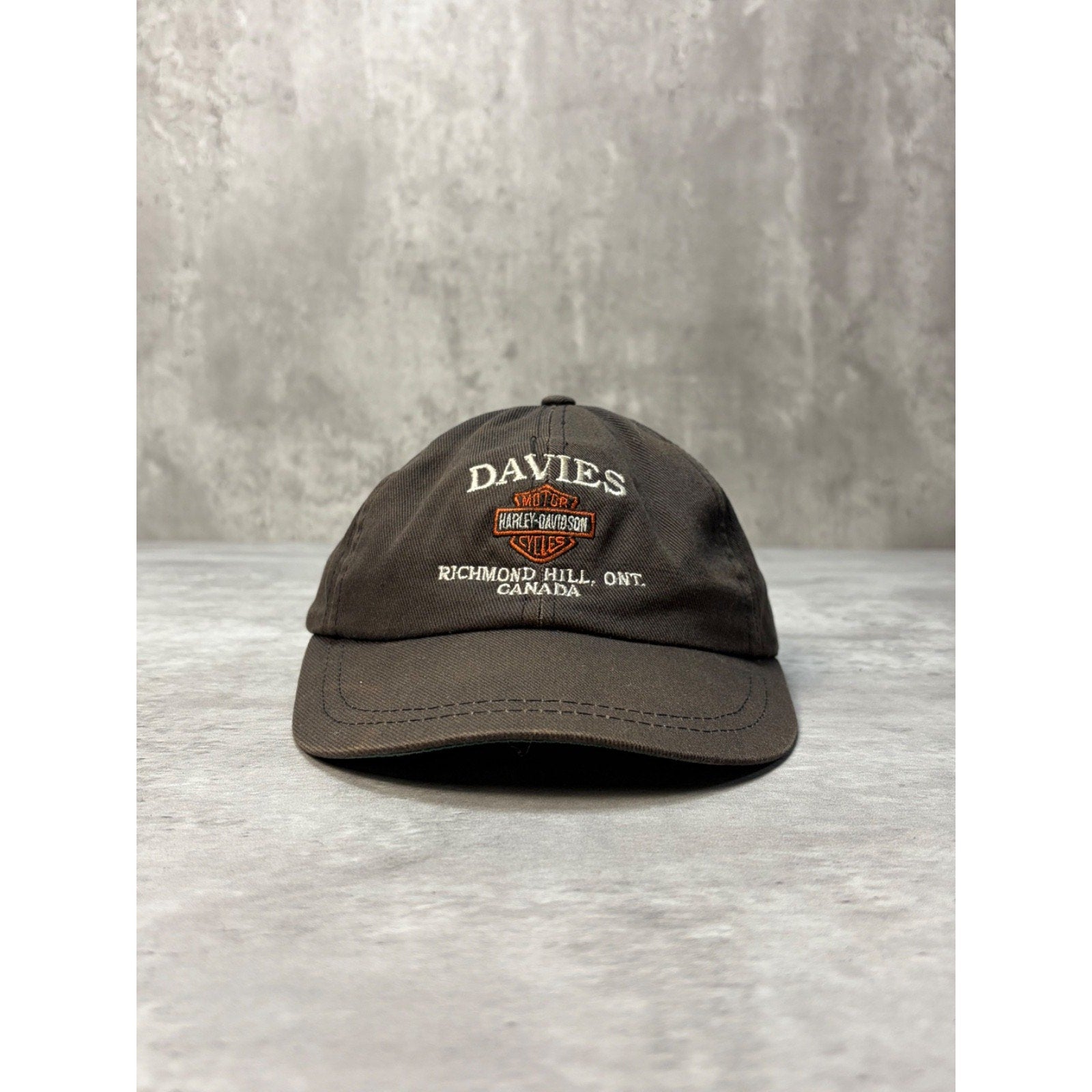 Vintage Harley Davidson Richmond Hill Destination Strapback Hat OSFA