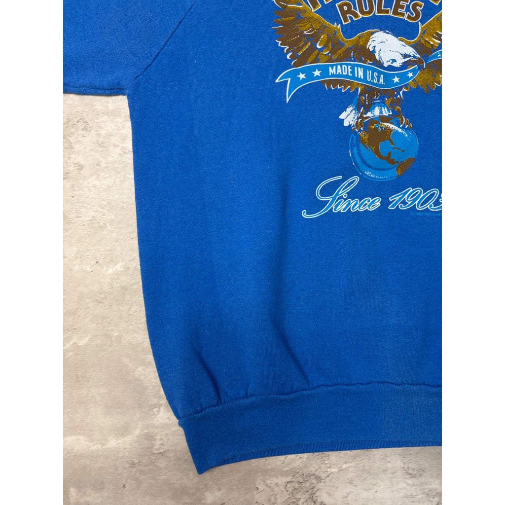 Vintage 1987 Harley Davidson Eagle Graphic Made In USA Sweatshirt Size Large
