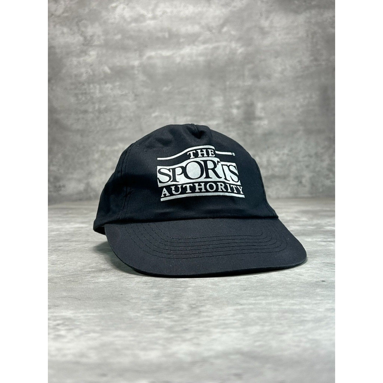 Vintage 90s The Sports Authority Graphic Spellout Snapback Hat OSFA
