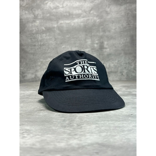 Vintage 90s The Sports Authority Graphic Spellout Snapback Hat OSFA