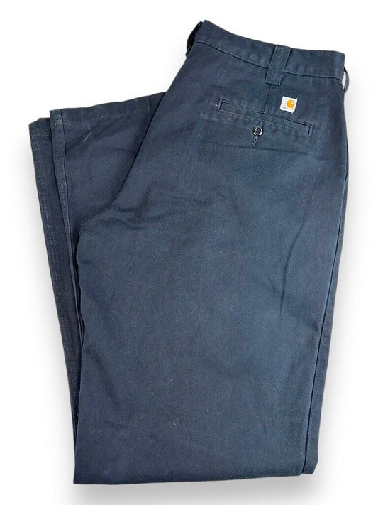 Vintage Carhartt Relaxed Fit Chino Style Work Wear Pants Size Black 36W Black