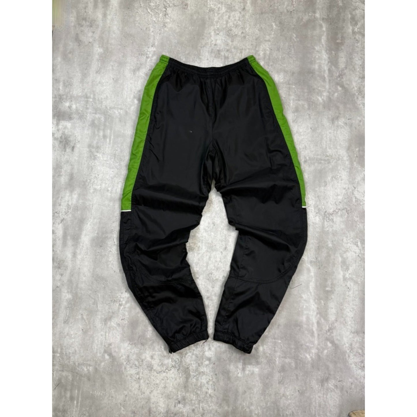 Vintage 90s Nike Embroidered Swoosh Nylon Track Pants Size Small