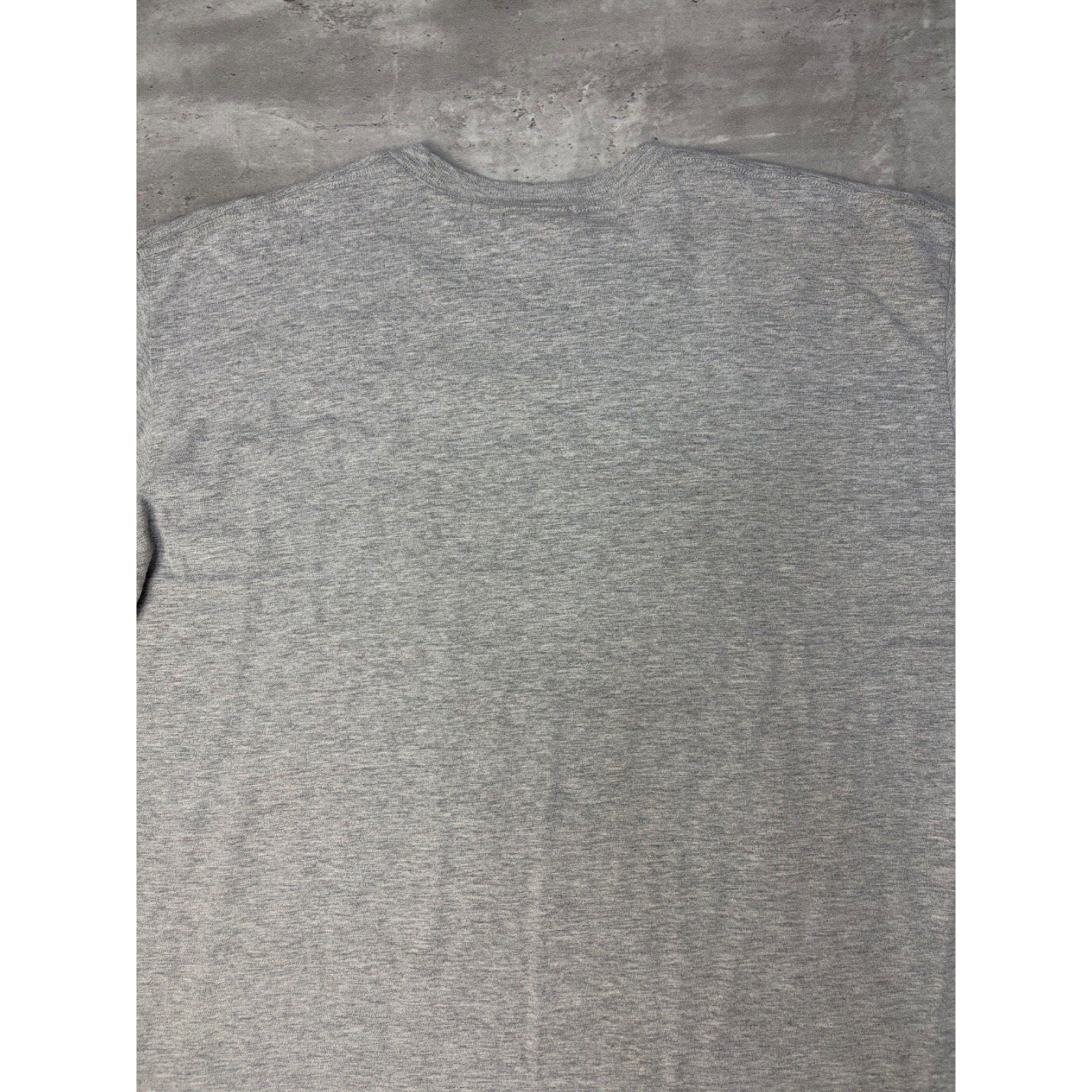 Vintage Nike Embroidered Mini Swoosh Long Sleeve Gray T-Shirt Size XL