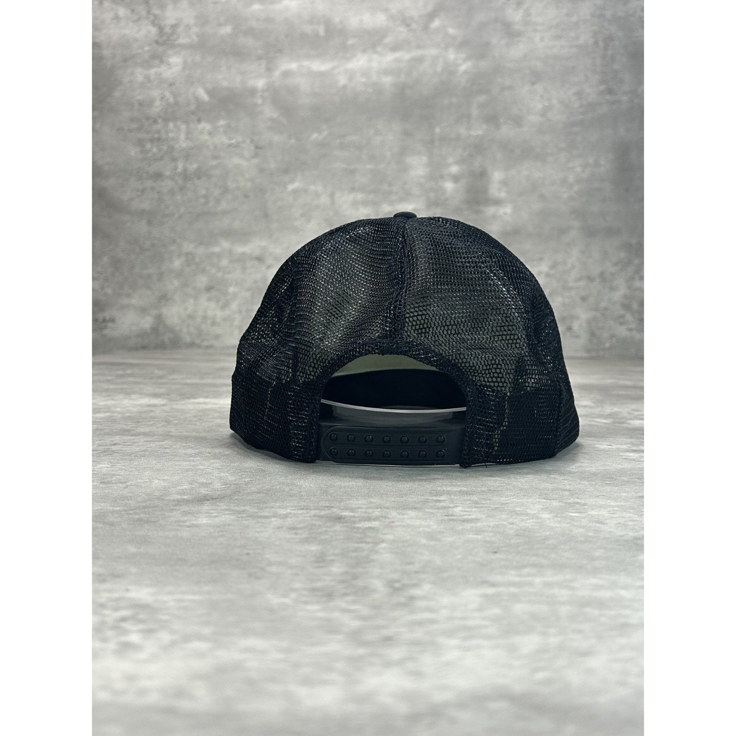 Vintage 80s Syracuse Supply Co. CAT Graphic Trucker Snapback Hat OSFA