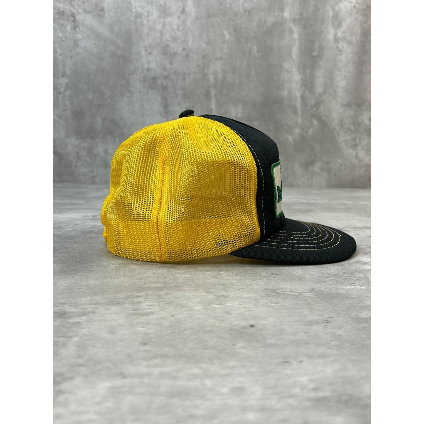 Vintage 80s/90s Walleye Embroidered Patch Fishing Trucker Snapback Hat OSFA