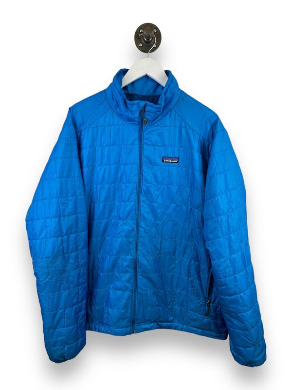Patagonia Primaloft Nano Puffer Full Zip Insulated Jacket Size XL Blue