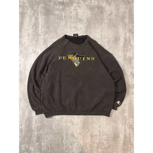 Vintage 90s Pittsburgh Penguins NHL Embroidered Starter Sweatshirt Size XL