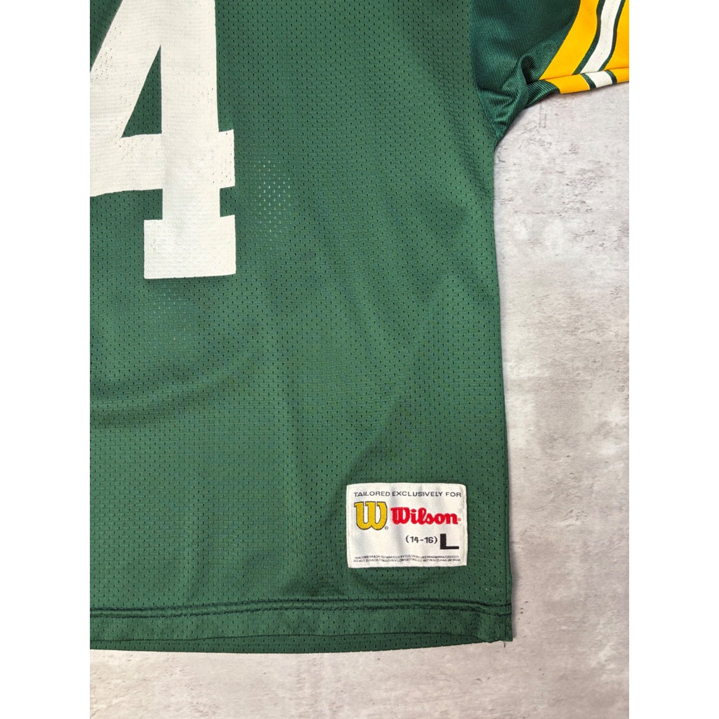 Vintage Brett Favre #4 Green Bay Packers NFL Football Jersey Size Large YOUTH