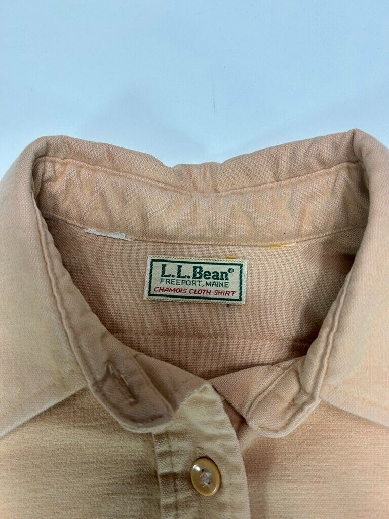 Vintage 90s LL Bean Double Pocket Long Sleeve Button Up Shirt Size Small