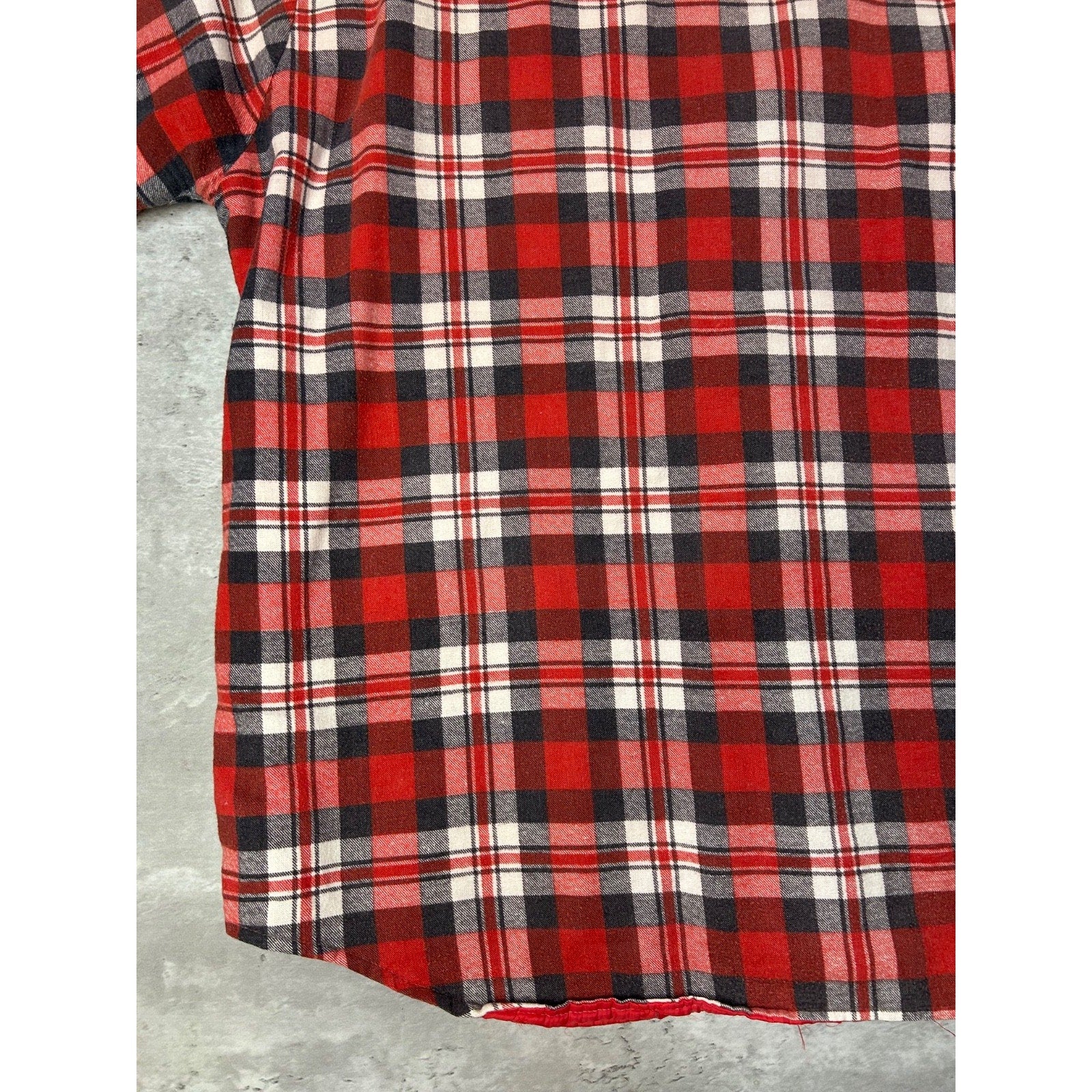 Vintage 80s/90s Woodsman Plaid Insulated Double Pocket Jacket Size XL