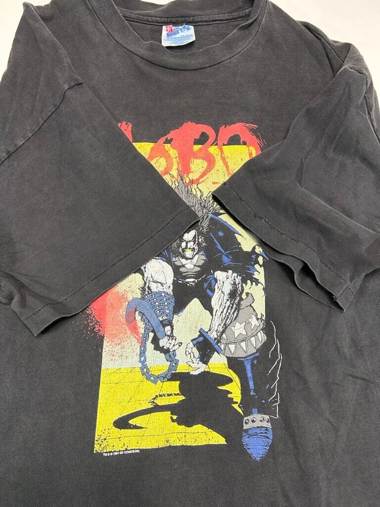 Vintage 1991 Lobo DC Comics Graphitti Comic Book Promo T-Shirt Size XL