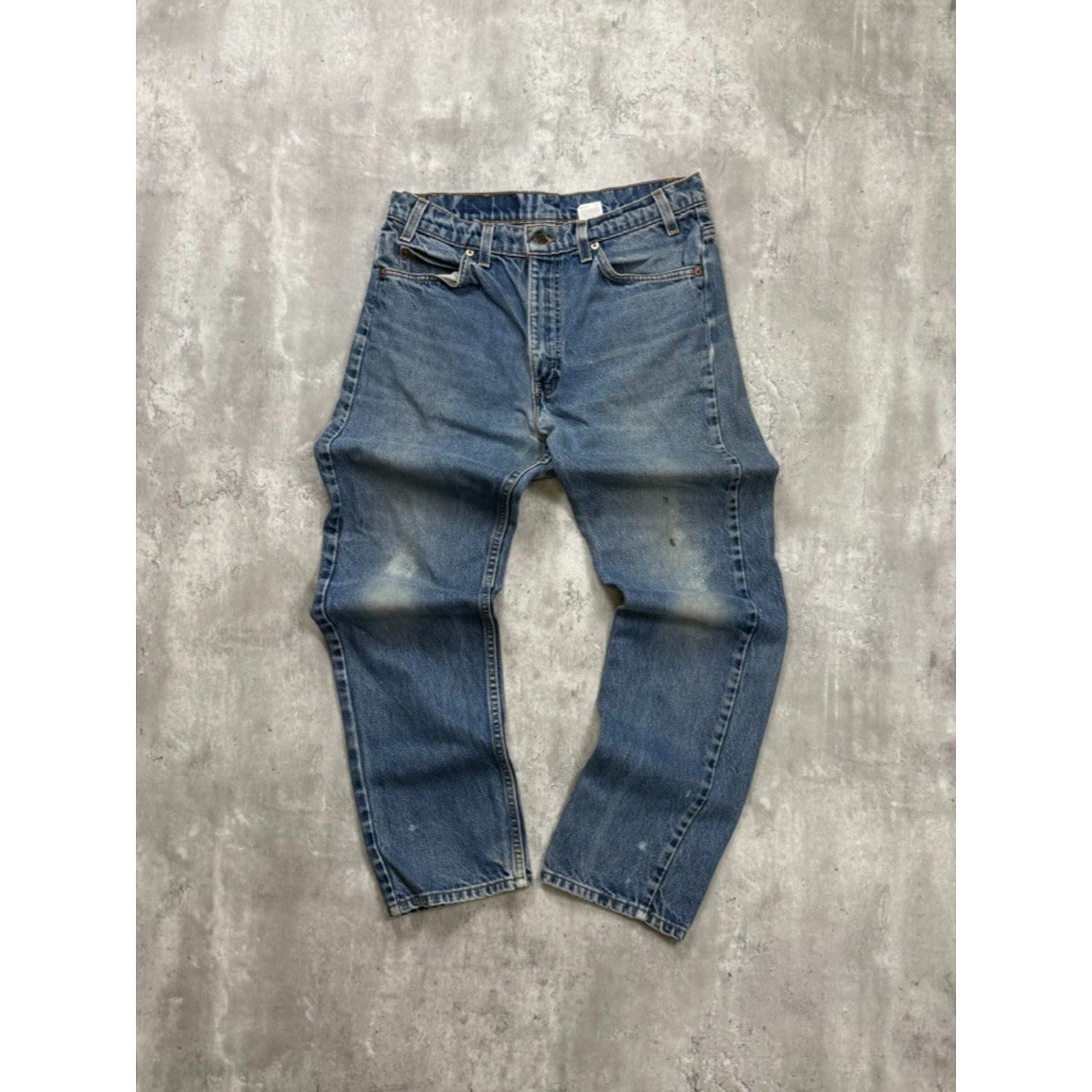 Vintage 80s/90s Levis 505 Orange Tab Medium Wash Denim Pants Size 31