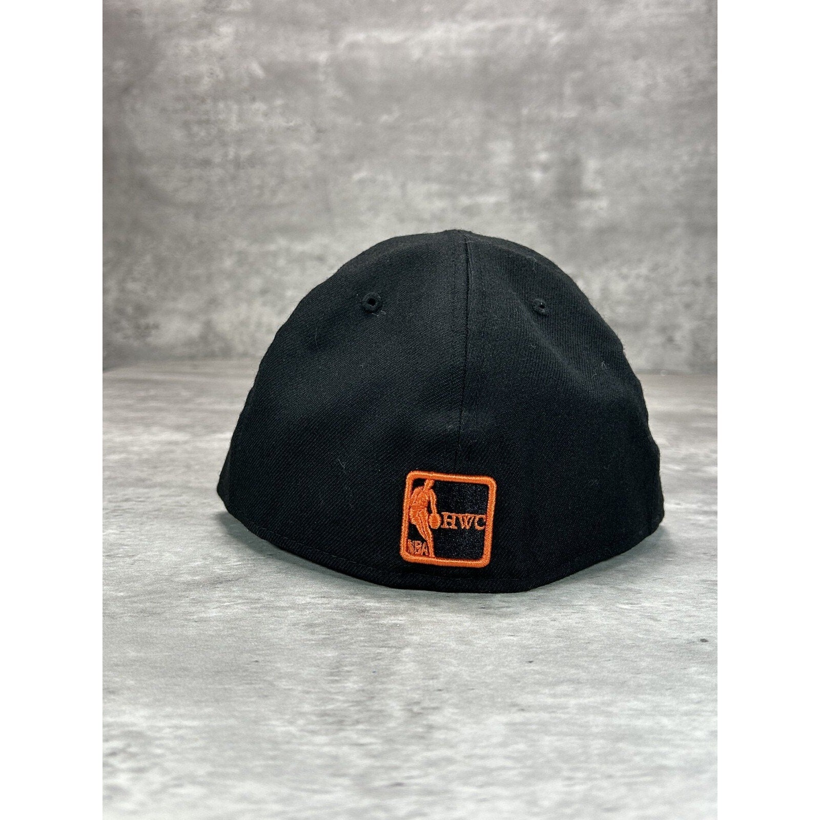 Buffalo Braves NBA Embroidered Logo Retro Fitted Hat 7 1/2 Black/Orange