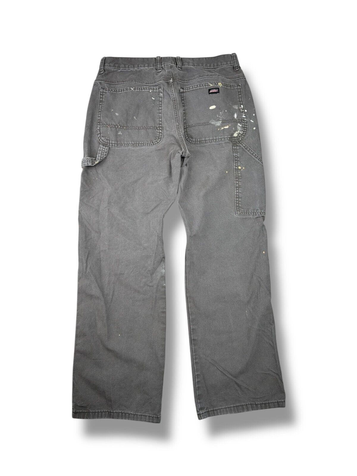 Dickies Canvas Workwear Carpenter Pants Size 33 Gray