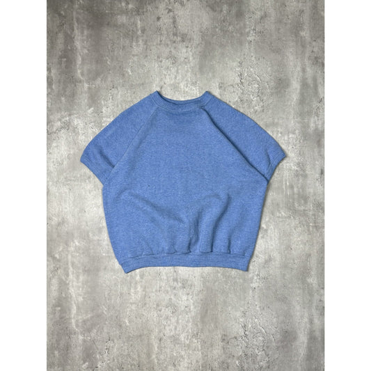 Vintage 70s Sportswear Baby Blue Tee Sweatshirt Size Large Made In USA