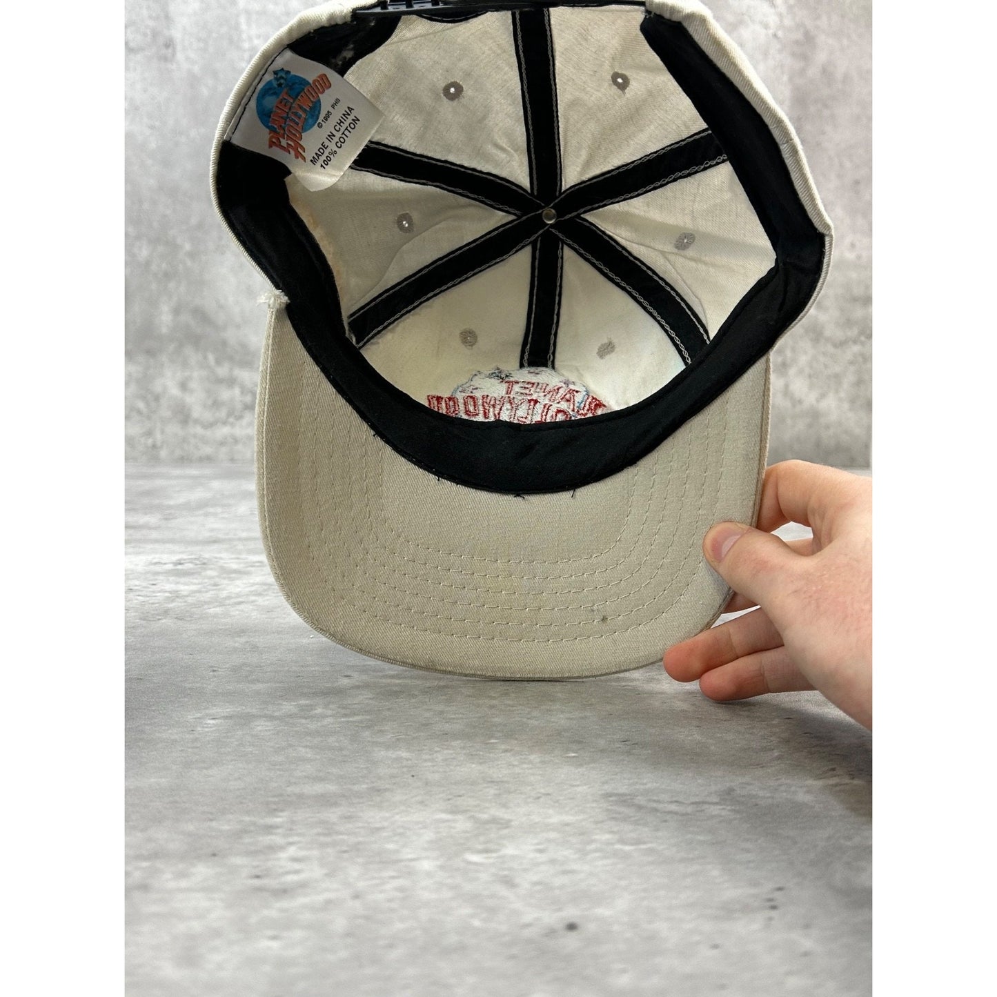 Vintage 1995 Planet Hollywood Orlando Embroidered Destination Snapback Hat OSFA