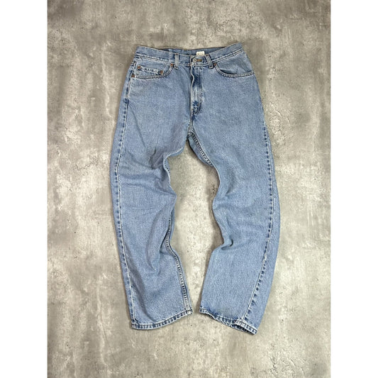 Vintage 90s Levis 505 Red Tab Straight Leg Light Wash Denim Pants Size 31