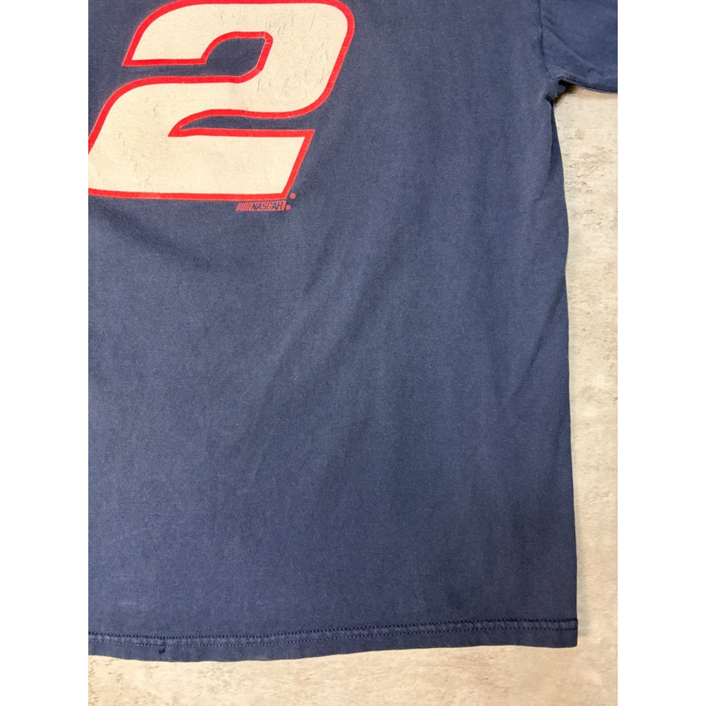 Vintage Rusty Wallace #2 Miller Lite Racing Nascar Graphic T-Shirt Size XL