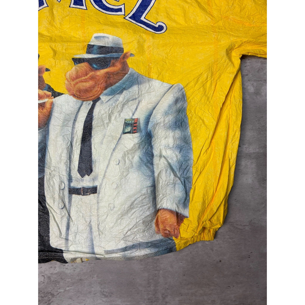 1992 Joe Camel Blues Brothers Lightweight Graphic Windbreaker Jacket Size XL