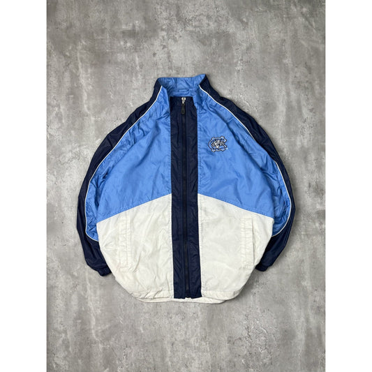 Vintage 90s UNC Tarheels NCAA Embroidered Starter Nylon Windbreaker Jacket Sz XL
