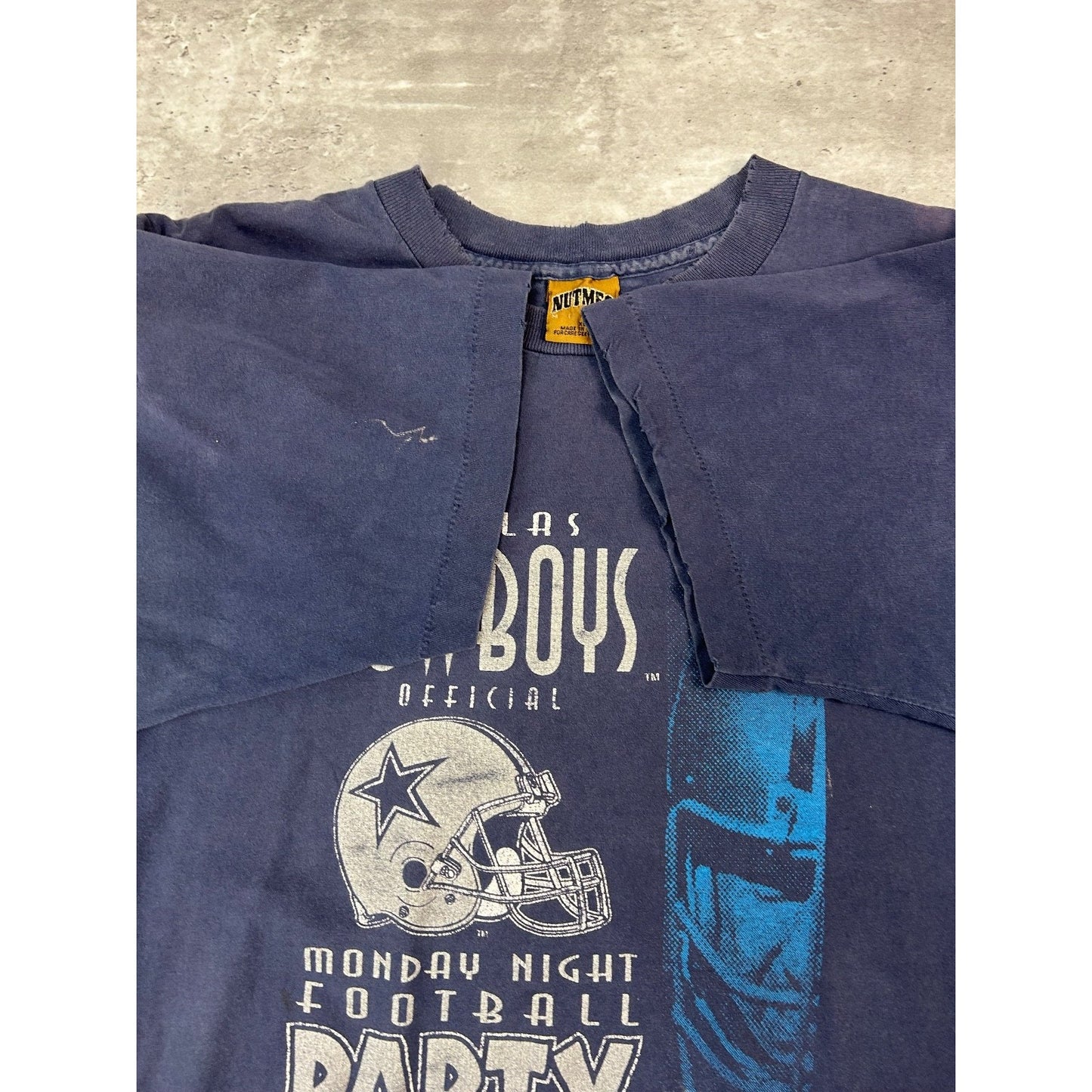 Vintage 1991 Dallas Cowboys NFL Monday Night Football Party T-Shirt Size XL