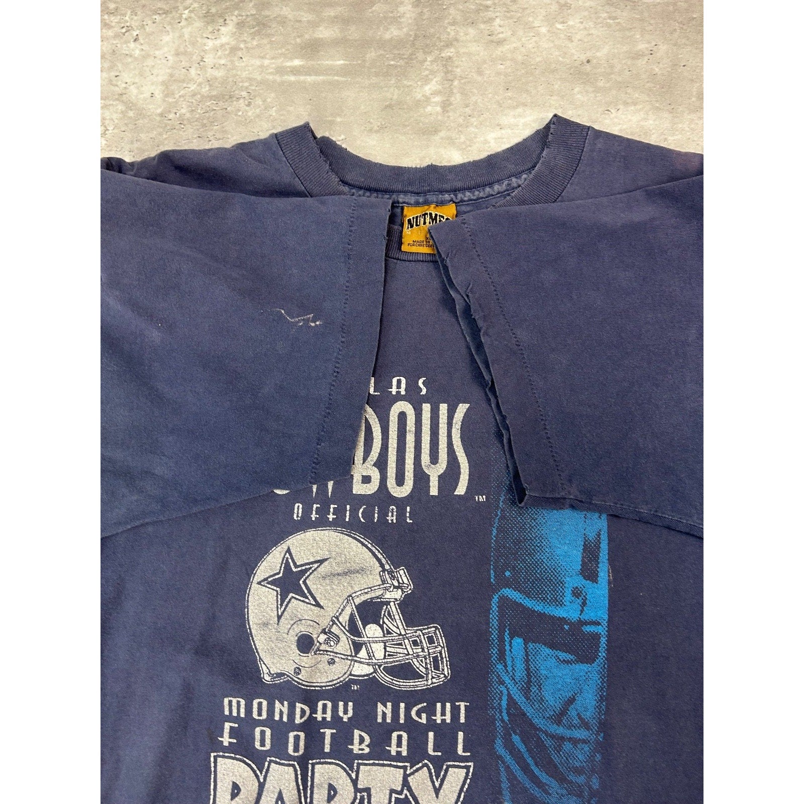 Vintage 1991 Dallas Cowboys NFL Monday Night Football Party T-Shirt Size XL